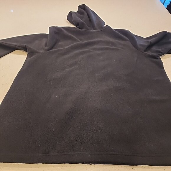 Quacker Factory Zip Up Hoodie 1x Black Fleece Rhinestones Pockets - Picture 7 of 7